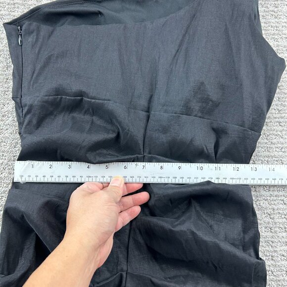 Jolie Dress Women Size 14 Black Ruffled Ruffles Cocktail Party One Shoulder - Picture 10 of 10